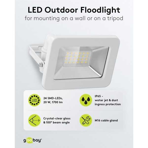 LED-ulkovalonheitin, 20 W