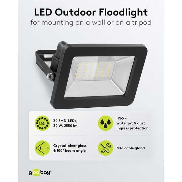 LED-ulkovalonheitin, 30 W