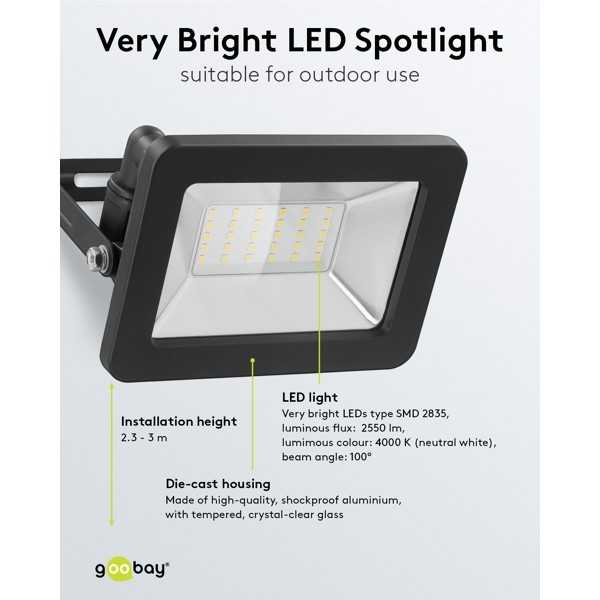 LED-ulkovalonheitin, 30 W