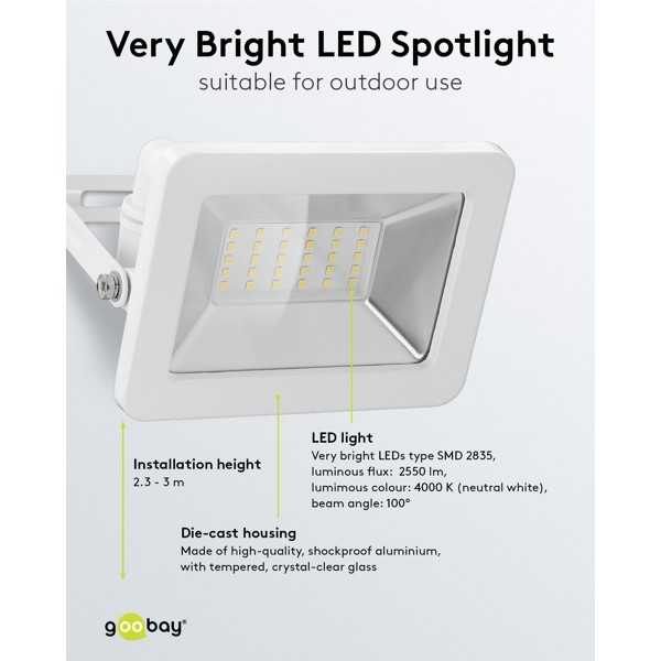 LED-ulkovalonheitin, 30 W