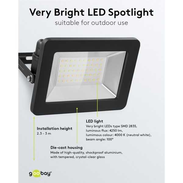 LED-ulkovalonheitin, 50 W