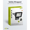 LED-ulkovalonheitin, 20 W, liiketunnistimella