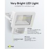 LED-ulkovalonheitin, 20 W, liiketunnistimella