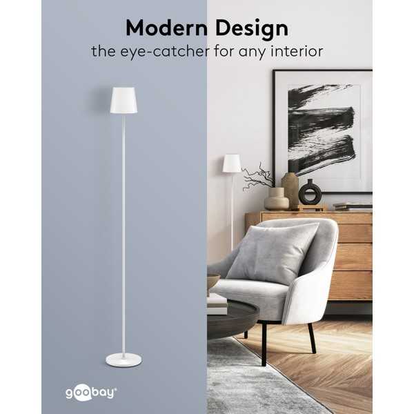 Langaton LED-lattiavalaisin, koko XL, 122 cm, RGBW, valkoinen