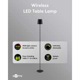 Langaton LED-lattiavalaisin, koko XL, 122 cm, RGBW, musta