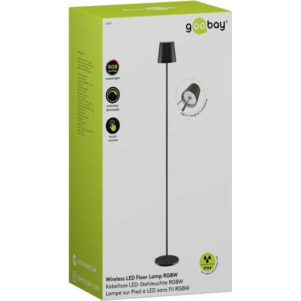 Langaton LED-lattiavalaisin, koko XL, 122 cm, RGBW, musta