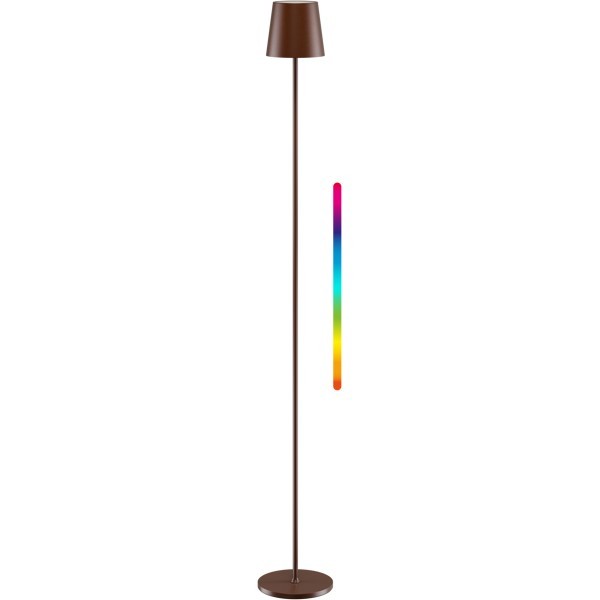 Langaton LED-lattiavalaisin, koko XL, 122 cm, RGBW, kuparinvärinen