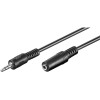 Kuuloke- ja ääni-AUX-jatkokaapeli, 3-nastainen 3,5 mm