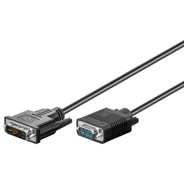 DVI-A/VGA Full HD -kaapeli, nikkelöity