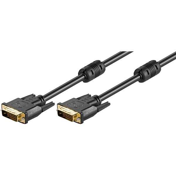 DVI-D Full HD -kaapeli Dual Link, kullattu