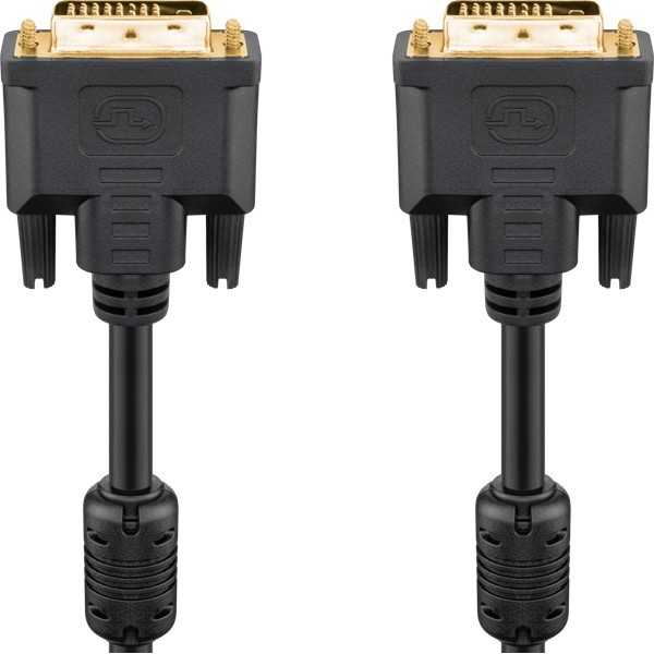 DVI-D Full HD -kaapeli Dual Link, kullattu