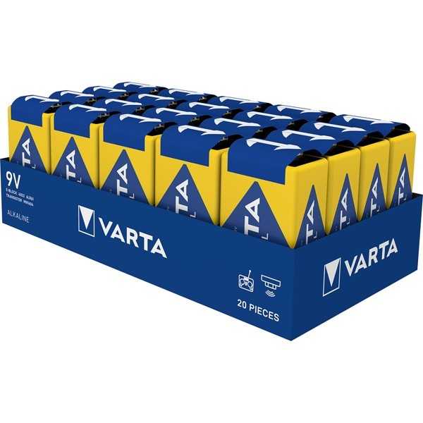 6LR61/6LP3146/9 V Block (4022) -paristot, 20 kpl kutistepakkauksessa