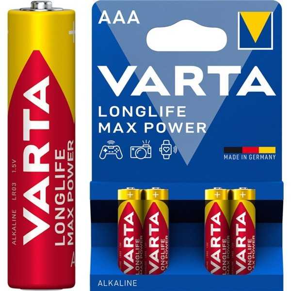 LR03/AAA (mikro) (4703) paristot, 4 kpl läpipainopakkauksessa