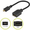 Micro HDMI / HDMI-sovitin, 4K/60Hz