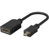 Micro HDMI / HDMI-sovitin, 4K/60Hz