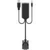 VGA-HDMI-muunnin, jossa 3,5 mm:n ääniliitäntä