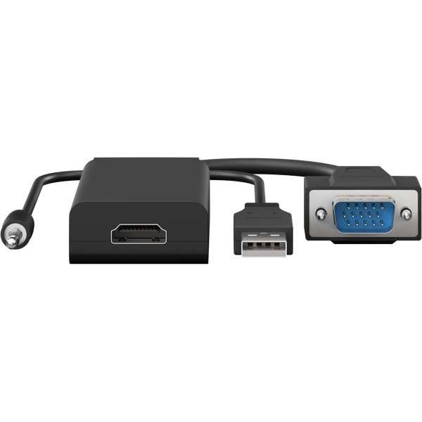 VGA-HDMI-muunnin, jossa 3,5 mm:n ääniliitäntä