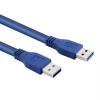 Deltaco USB 3.0 A uros - A uros kaapeli, sininen