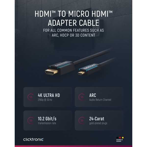 HDMI-mikro-HDMI-sovitinkaapeli
