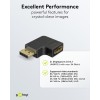 DisplayPort-kulmasovitin 90° vasemmalle