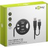 3-porttinen sisäänrakennettu USB-keskitin