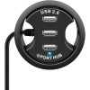3-porttinen sisäänrakennettu USB-keskitin