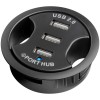 3-porttinen sisäänrakennettu USB-keskitin