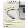 Ohut 4-porttinen USB-keskitin, USB-C - USB-C/USB-A, 5 Gbit/s