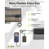 Ohut 4-porttinen USB-keskitin, USB-C - USB-C/USB-A, 5 Gbit/s