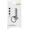 2-in-1 ohut 4-porttinen USB-keskitin, 5 Gbit/s