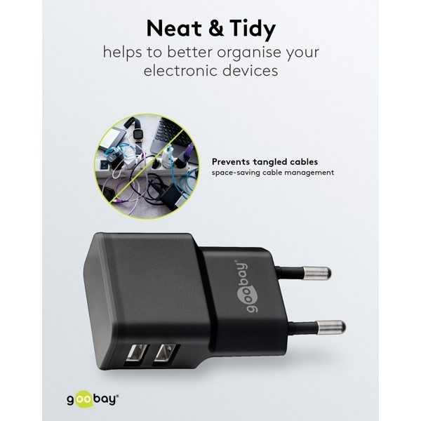 12 W:n kaksois-micro-USB-laturisetti
