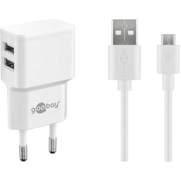 12 W:n kaksois-micro-USB-laturisetti