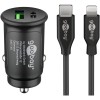 27 W:n kaksois-USB-auton pikalataussetti Lightning