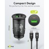 27 W:n kaksois-USB-auton pikalataussetti USB-C
