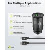 27 W:n kaksois-USB-auton pikalataussetti USB-C
