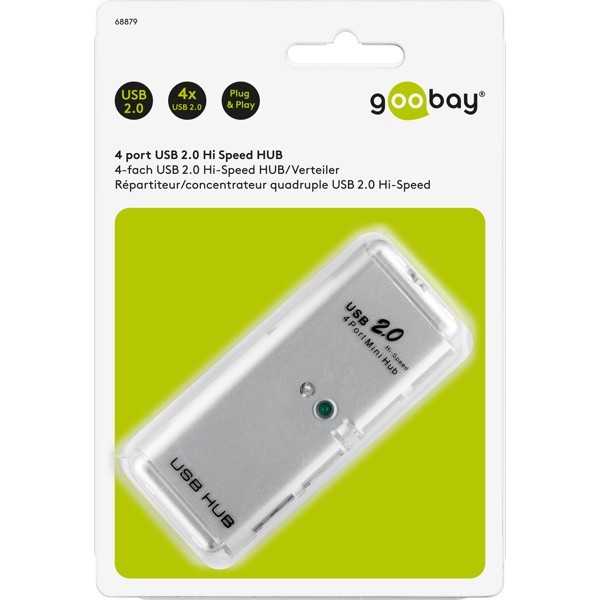 4-porttinen USB-keskitin USB 2.0 Hi-Speed