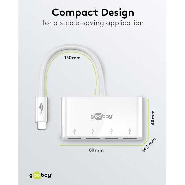 4-porttinen USB-C-moniporttisovitin