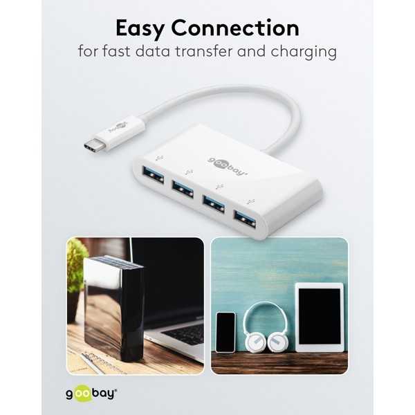 4-porttinen USB-C-moniporttisovitin