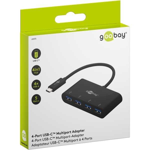 4-porttinen USB-C-moniporttisovitin