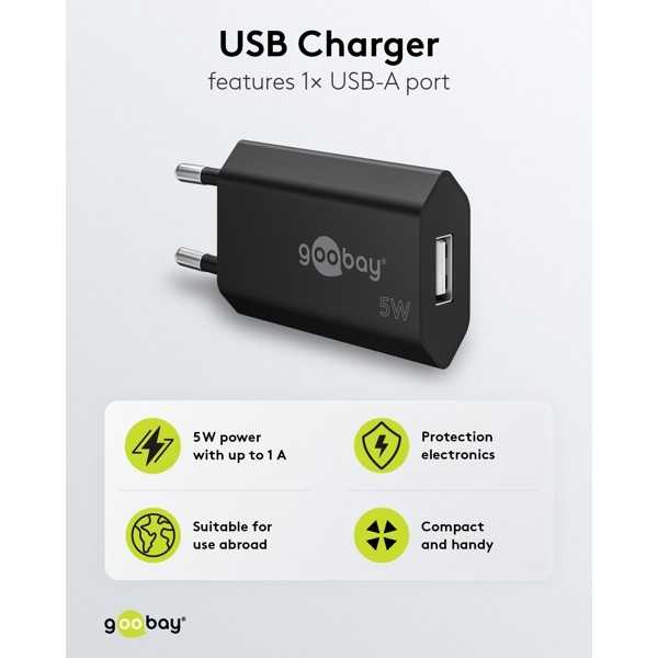 5 W:n mikro-USB-laturisetti