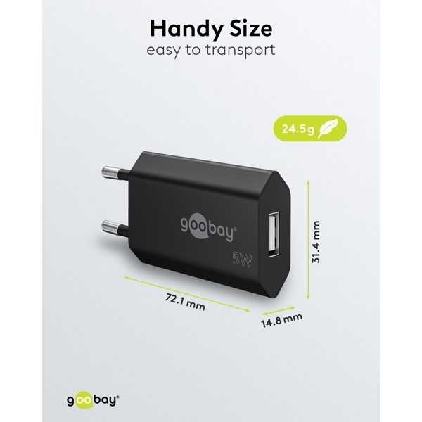 5 W:n mikro-USB-laturisetti