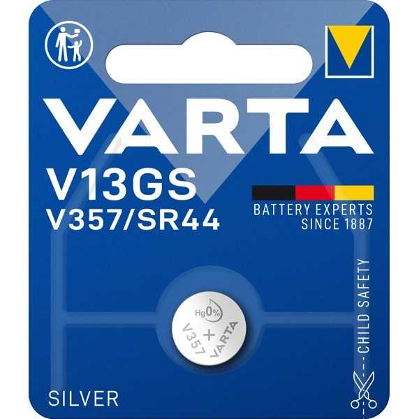 SR44 (V13GS/357) paristo, 1 kpl läpipainopakkauksessa
