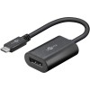USB-C–DisplayPort-sovitin, 0,2 m, musta