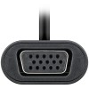 USB-C–VGA-sovitin, 0,2 m, musta