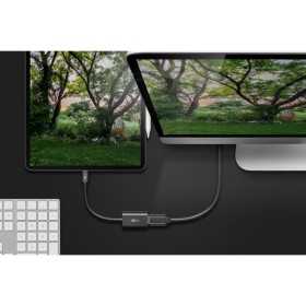 USB-C–HDMI-sovitin, 0,2 m, musta