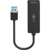 USB-A Ethernet-sovitin, musta