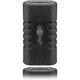 USB-C - USB-C -sovitin, kytkentä, musta