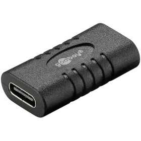 USB-C - USB-C -sovitin, kytkentä, musta