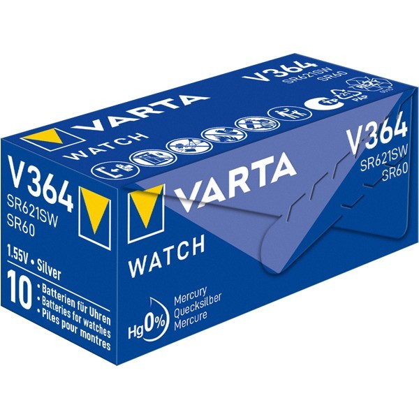 SR60 (V364) paristo, 10 kpl laatikossa