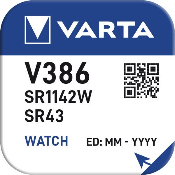 SR43 (V386) paristo, 10 kpl laatikossa